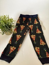 Old Navy Boys Pajama Pants Microfleece Pizza Tree Print   Size S