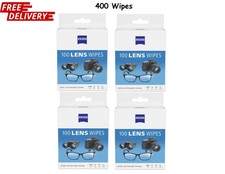 ZEISS Gentle and Thorough Cleaning Eyeglass Lens Cleaner Wipes, 100 Count 4 PACK