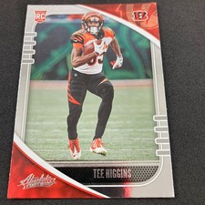 Tee Higgins 2020 Panini Absolute Rookie Card #190 Cincinnati Bengals. rookie card picture