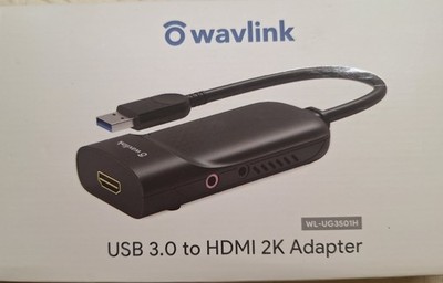 WAVLINK WL-UG3501H USB 3.0 auf HDMI Adapter für Zwei Monitore
