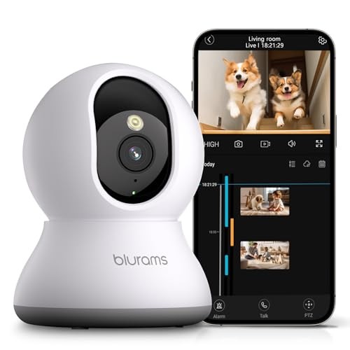 Blurams Pet Camera 2K 360° Dog Camera With Phone App Ptz Indoor A31 - White-image