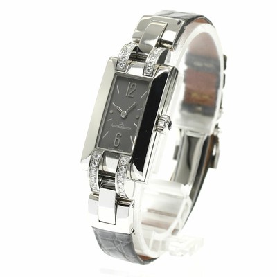 JAEGER-LECOULTRE 460.8.08 Ideal Lug Diamond Quartz Ladies Wristwatches Gray