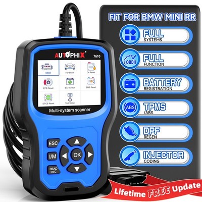AUTOPHIX 7610 for VW Audi Diagnostic OBD2 Scanner Battery Registration Oil Reset