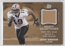 2011 Topps Rising Rookies Draft Selections Swatches Devery Henderson #DSS-DH 1k5