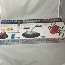 KidzLabs Kitchen Science Smart Cleaner Spider Robot STEM Kits 3-Pack NIB