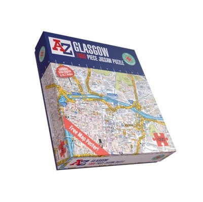 AZ Map of Glasgow 1000 Piece Jigsaw 5056318135564