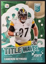 2024 Panini Donruss Elite Cameron Heyward #2 Title Waves Green Parallel Steelers