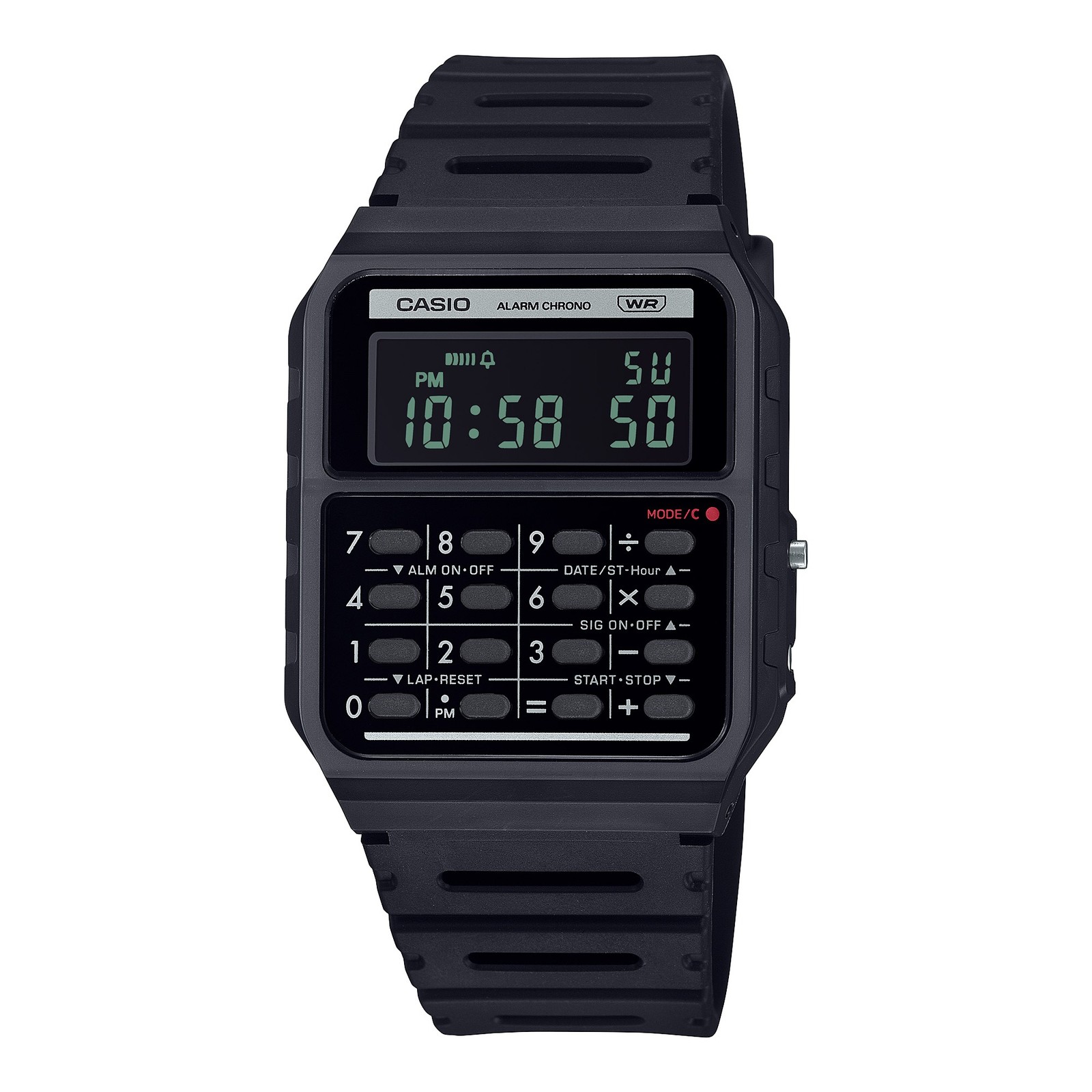 Wristwatch CASIO CALCULATOR CA-53WB-1BEF Calculator Silicone Black VINTAGE