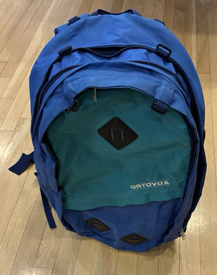 Vintage Large Ortovox Backpack Blue/Green 22''x14x6