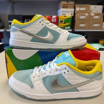 Nike SB Dunk Low Pro FTC Lagoon Pulse DH7687-400 Mens Size 10.5 Sneaker