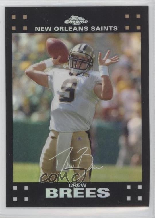 2007 Topps Chrome Refractor Drew Brees #TC116 v9t