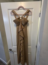 Cache Women's Gold Dress Sz 8 See pictures
