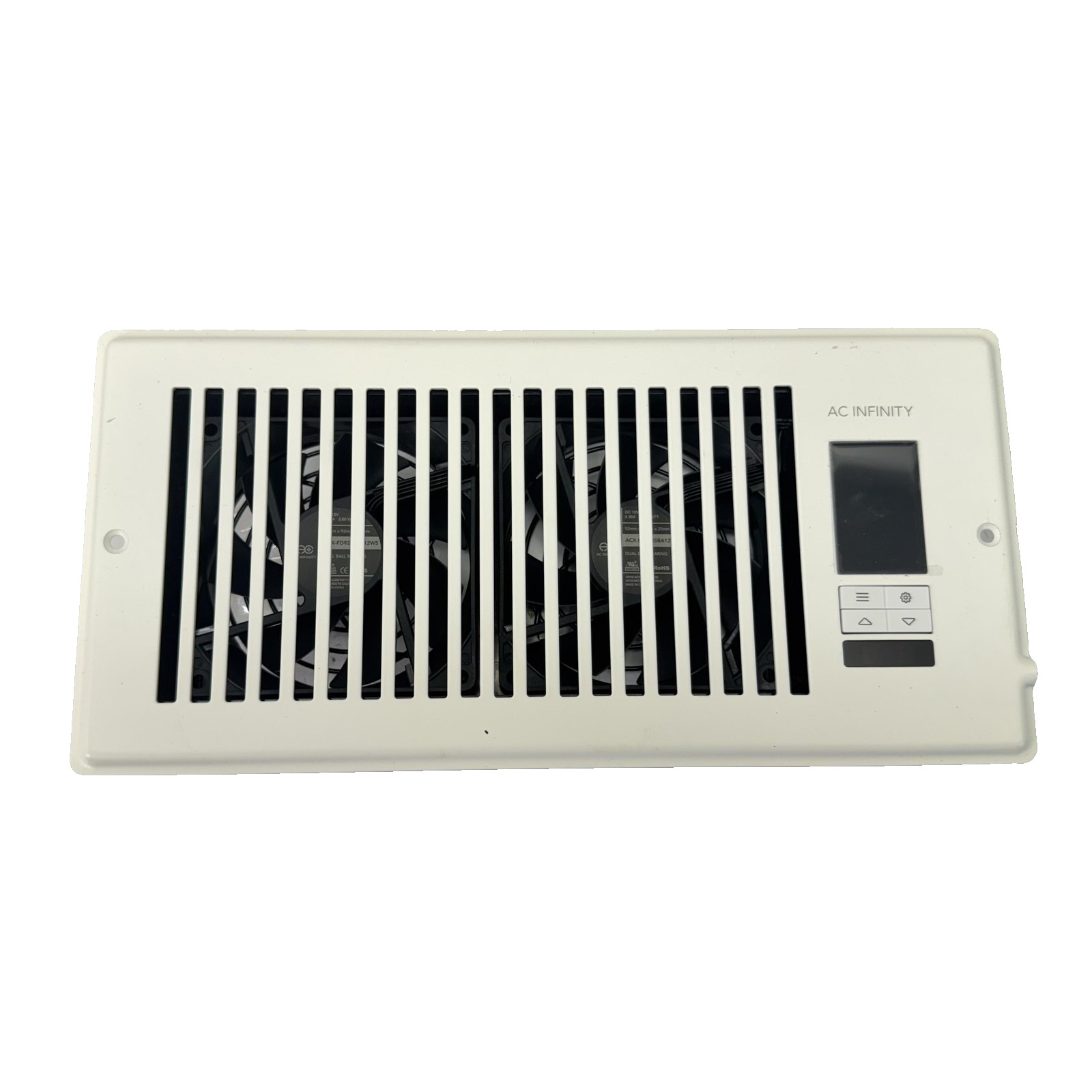 AC Infinity Airtap Series ACRBF4-W10 Gen 3 Register Vent Fan White Remote 4 x 10