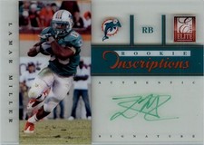2012 Elite Rookie Inscriptions Green Ink #22 Lamar Miller Auto - FB