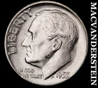 1955 Roosevelt Dime- Silver- Choice Gem Brilliant Unc Luster- No Reserve #K2099