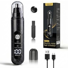 Ear and Nose Hair Trimmer with LED indicator USB Rechargeable Water Resistant