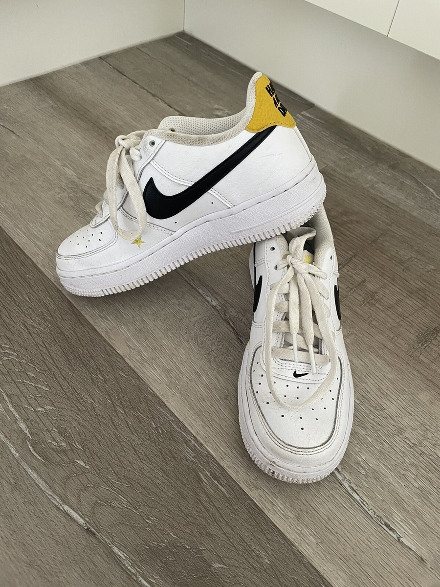 Have A Nike Day Trainers Boys Size 3 Junior White Yellow Black Nike Air | eBay UK
