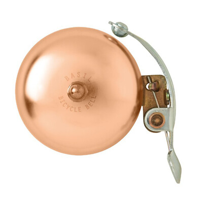 BASIL Retro Fahrrad Glocke Klingel Portland Vintage-Look 55mm alu rose Laut