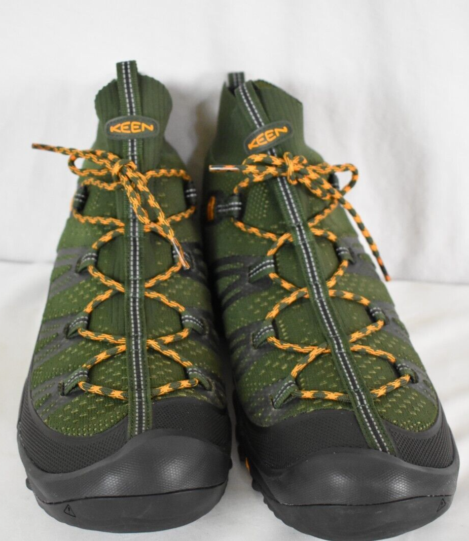 KEEN Axis Evo MID Hiking Boots -OLIVE NIGHT - MARIGOLD Mens