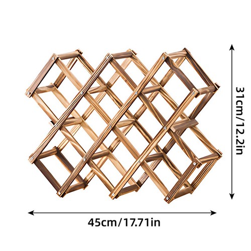 Wooden Wine Rack Display Shelf Stand for Home Bar Storage Wine Bottle Holder - Picture 6 of 14