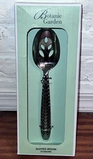 Portmeirion Botanic Garden Slotted Spoon - 8.6 Inch - Silver