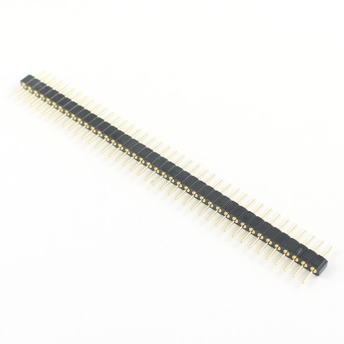 10Pcs Gold Plated 2mm 2.0mm Pitch 40 Pin Single Row Male Round Pin Header Strip - Picture 3 of 7