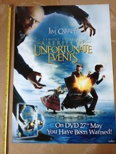 LEMONY SNICKETS A SERIES OF UNFORTUNATE EVENTS ORIGINAL POSTER Video Shop DVD