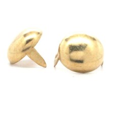 Brass Round Spot 1/2" Diameter Nail Head 100 pk. NH0204A-01
