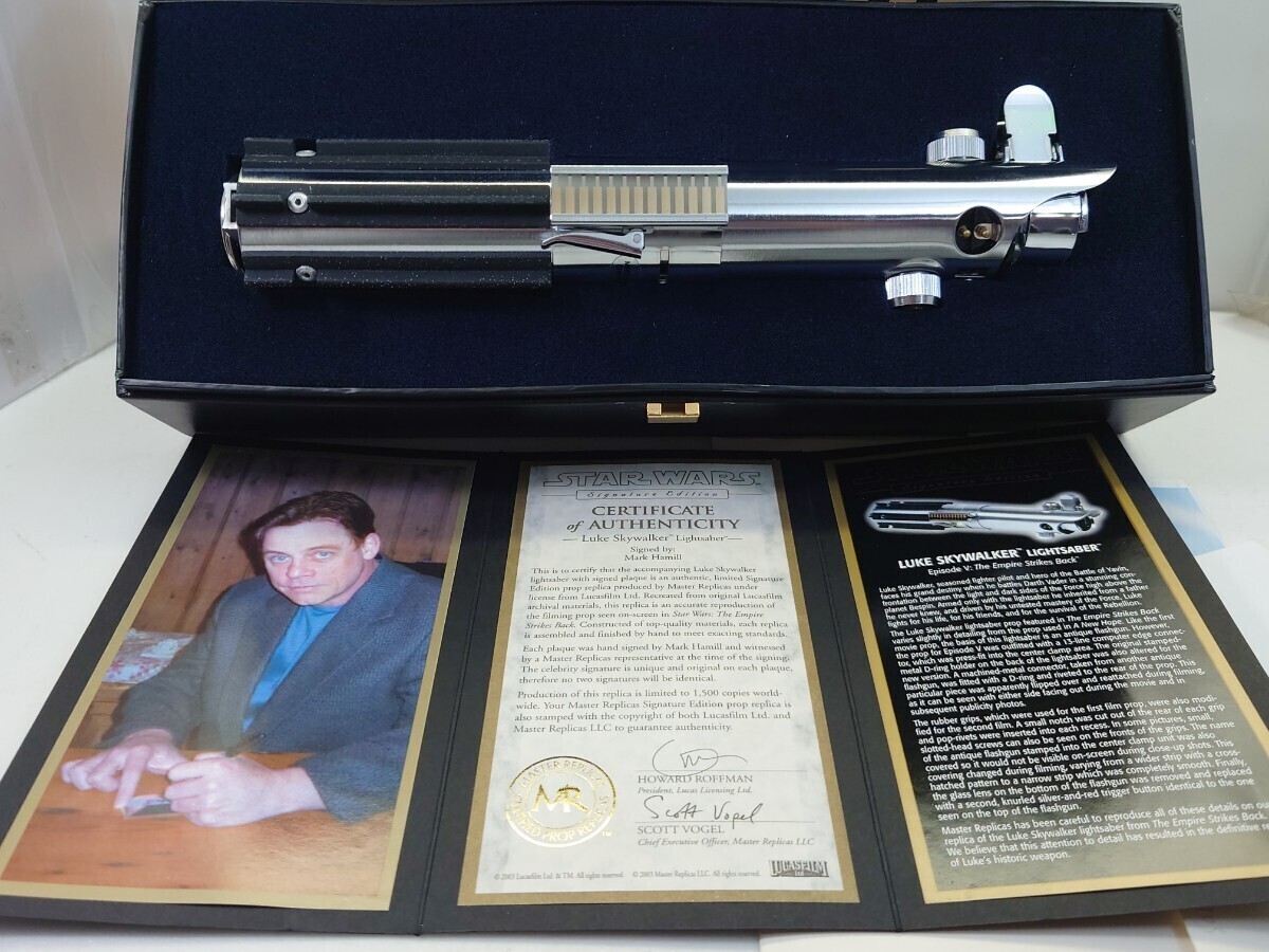 Réplicas maestras MR Star Wars Luke Skywalker edición exclusiva sable de luz SW-110S