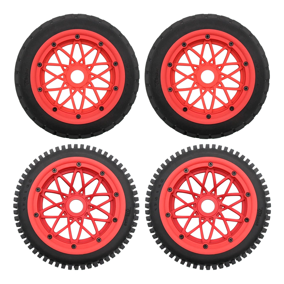 Nylon Knobby Pin Spiked Desert Studded Wheel Tires Fits 1/5 HPI Rovan Baja 5B SS - Image 2 of 4