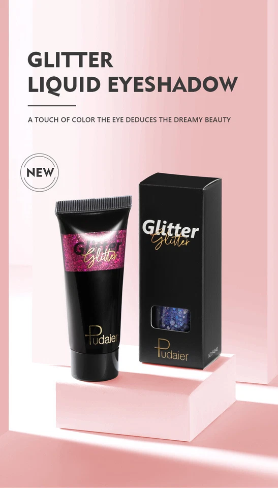 Hot Stage Pigments Metalic Eye Shadow Face Body Sequins Glitter Liquid Eyeshadow - Image 3 of 4