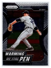 2021 Panini Prizm Casey Mize Warming In The Pen Insert #WIP-10 Detroit Tigers