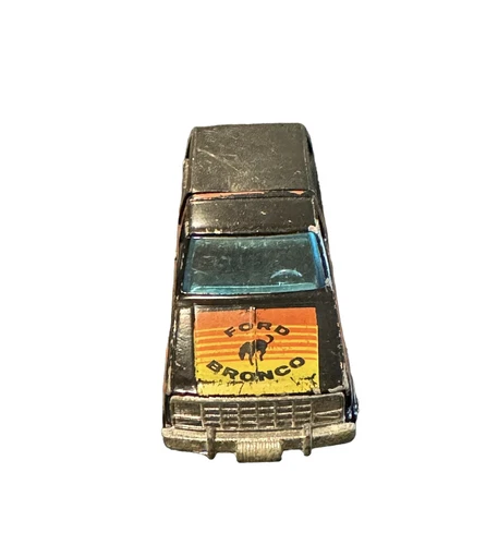 Vintage Hot Wheels 1980 Ford Bronco W Motorcycle HK Blackwall