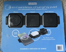 Mycharge 3-In-1 Wireless Charging Pad Travel Combo  Portable