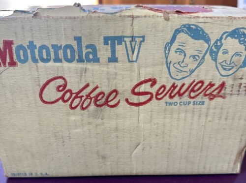 Burns and Allen Motorola Coffee Servers 1950's. With Tray. Pyrex Glassware - Picture 14 of 16