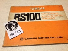 Yamaha RS100 RS 100 type 463 worshop  service manuel atelier éd. 74 rare