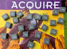 (1) Individual plastic tile(s) parts for 1999 ACQUIRE Game. E-mail tiles needed