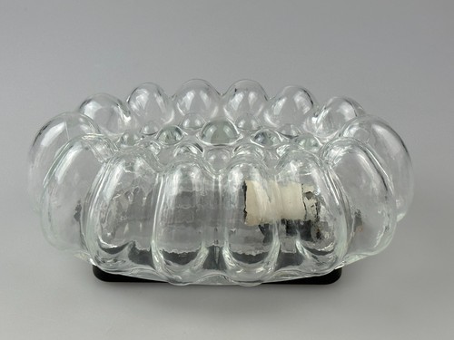 60er 70er Jahre Wandlampe aus Glas & Metall Bubble Wall Sconce Space Age Design - Picture 11 of 22