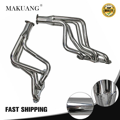 Stainless Long Tube Manifold Header For 1965-1974 Oldsmobile Cutlass Delta V8#