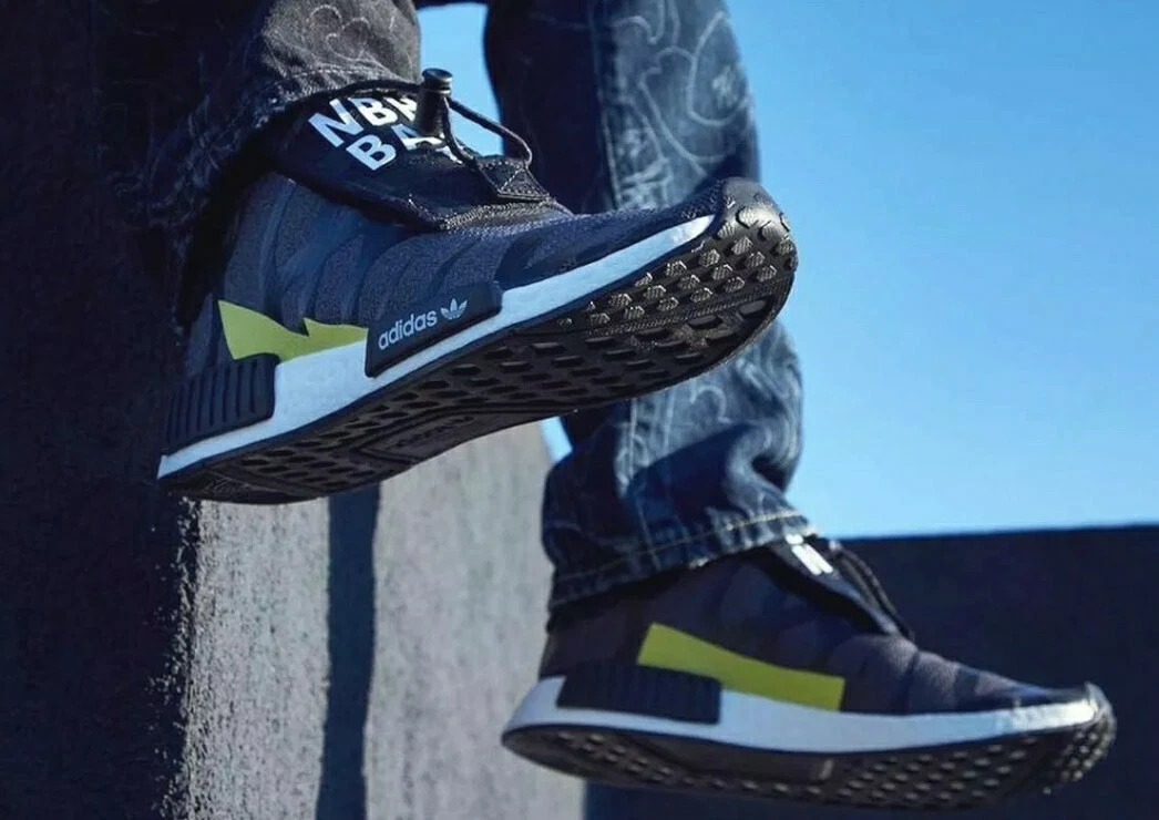 Adidas x Bape x Neighborhood NMD_TS1 Stealth UK10 NWB V Rare Kicks