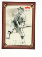 2004 Fleer  Greats of the Game Mel Ott (HOF) #13 NY Giants Free Shipping