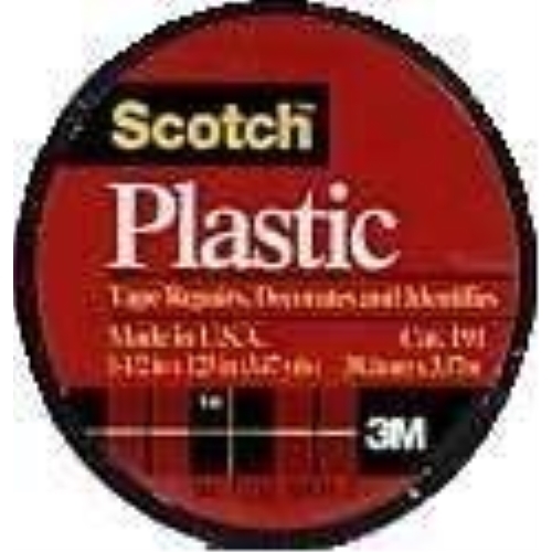 Scotch TRANSPARENT Colored Plastic Tape 1-1//2” X 125” model 191TRANS