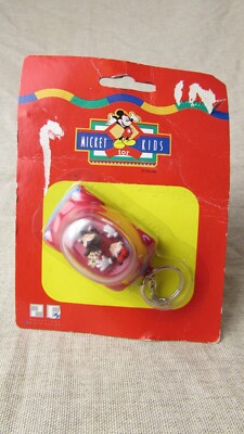 Disney Mickey & Minnie Pull Back & Go Bubble Auto Schlüsselanhänger *