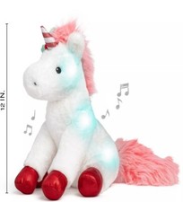 FAO SCHWARZ Plush Holiday Unicorn Light Up Musical Plush 