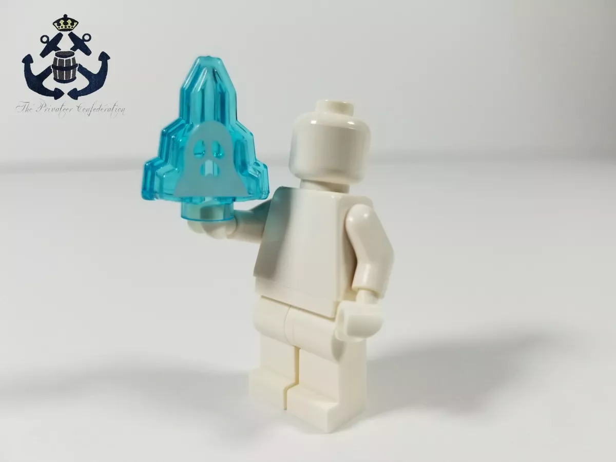LEGO Monster Fighters Rock 1 x 2 Crystal White Ghost Moonstone 10178pb06 9468
