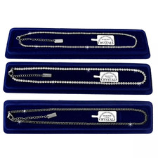 Finissima Collana Tennis da 2 a 5 mm Acciaio Girocollo Con Cristalli Zirconi