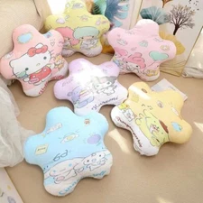 Kuromi My Melody Cinnamoroll Flower Cushion Bedroom Heart Cute Throw Pillow