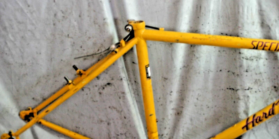 Cuadro de bicicleta Specialized Hardrock MTB 1995 18,5" grande rígido cromo arte de pared Foto 4 de 4