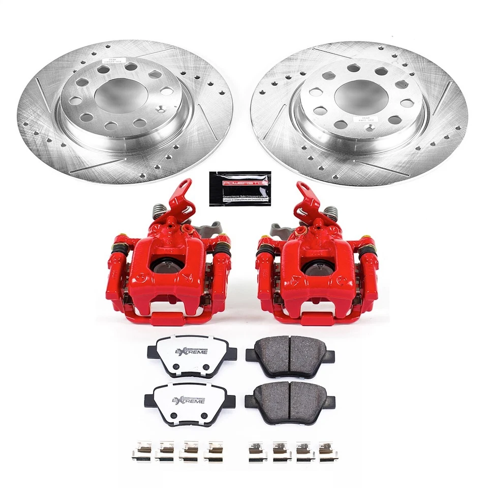 Kit de freio Powerstop KC5667-26 com pinças conjunto de 2 rodas traseiras para VW Eos Passat - Imagem 2 de 4