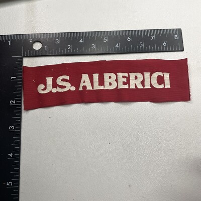 More Of A Fabric Cut-out Than A Patch J.S. ALBERICI (Construction Company ?)20MA